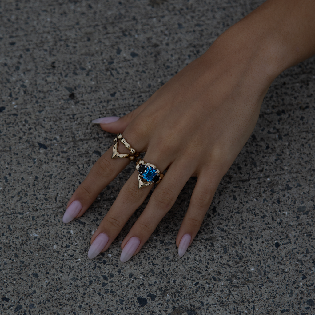 SNOW FALL RING